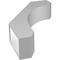 Ekena Millwork 6-in. W x 22-in. D x 34-in. H Legacy Architectural Grade PVC Knee Brace BRCP06X22X34LEC - alternate 6